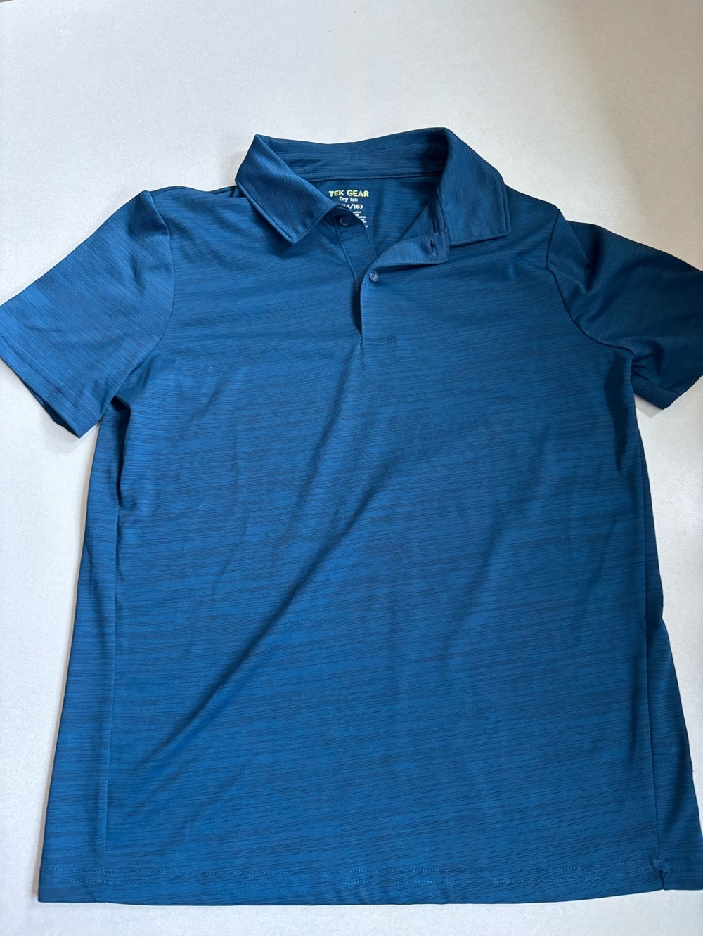 tek gear boys Teal-Blue Polo Shirt Boys large 14/16